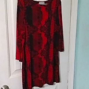 Grayson Red & Black short Dress Size M